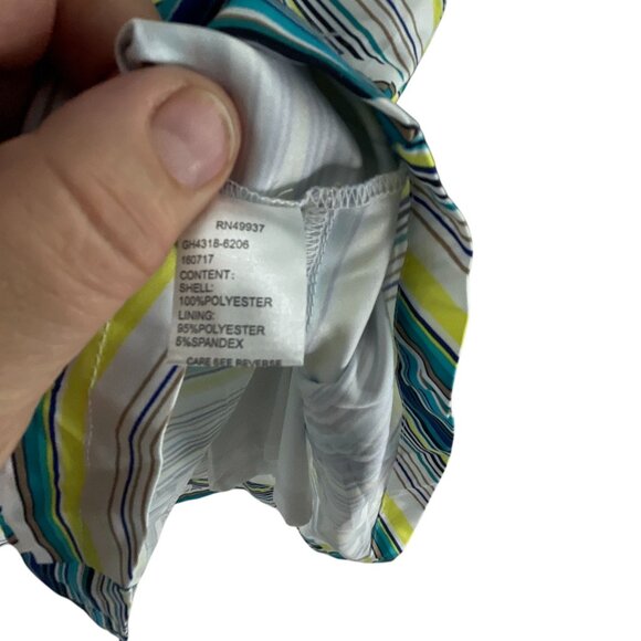 Tail White Label Women's Striped Skirt Multicolor Abstract Size14 Large Casual - Picture 7 of 9